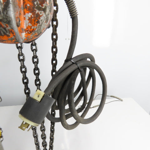 Yale 1E13W1 1/2 Ton 1000LB Electric Chain Hoist 3Ph 230V 12' Lift