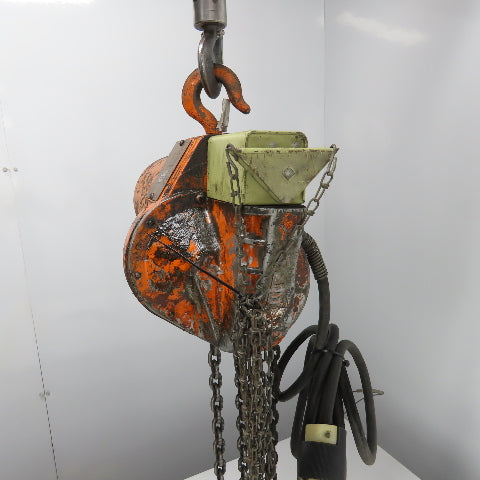 Yale 1E13W1 1/2 Ton 1000LB Electric Chain Hoist 3Ph 230V 12' Lift