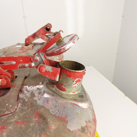 Justrite Red Steel Safety Gas Can 5-Gallon Capacity Lot Of 2