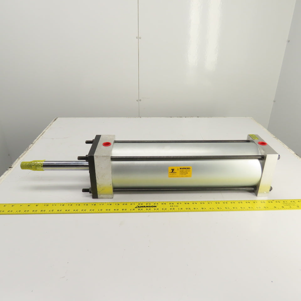 Yates U8BX8-1 Double Acting Pneumatic Cylinder 6" Bore 18" Stroke 1-3/8" Rod NEW
