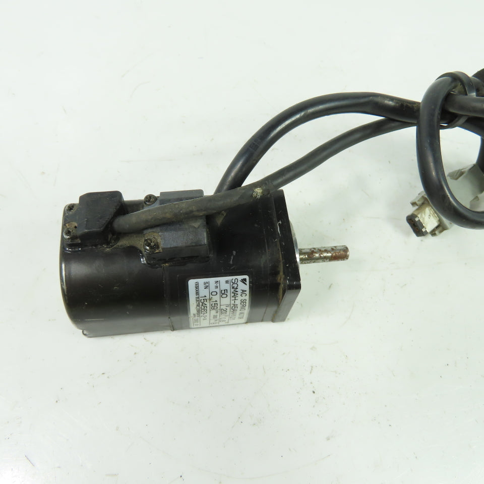 Yaskawa SGMAH-A5AAAYU21 0.159Nm 200V Servo Motor 50W 0.6A 3000RPM