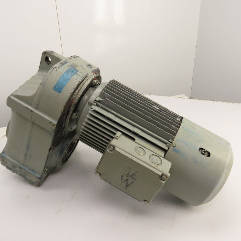 SEW Eurodrive FA77DV132S4BM8HF 7.5HP Inline Gear Motor 57.5RPM Out 230/460V 3PH