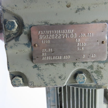 SEW Eurodrive FA77DV132S4BM8HF 7.5HP Inline Gear Motor 57.5RPM Out 230/460V 3PH