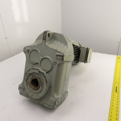 SEW Eurodrive FA77DV132S4BM8HF 7.5HP Inline Gear Motor 57.5RPM Out 230/460V 3PH