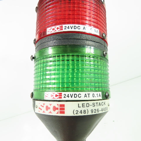 SCC LED Light Stack 24VDC 0.1A Red Green