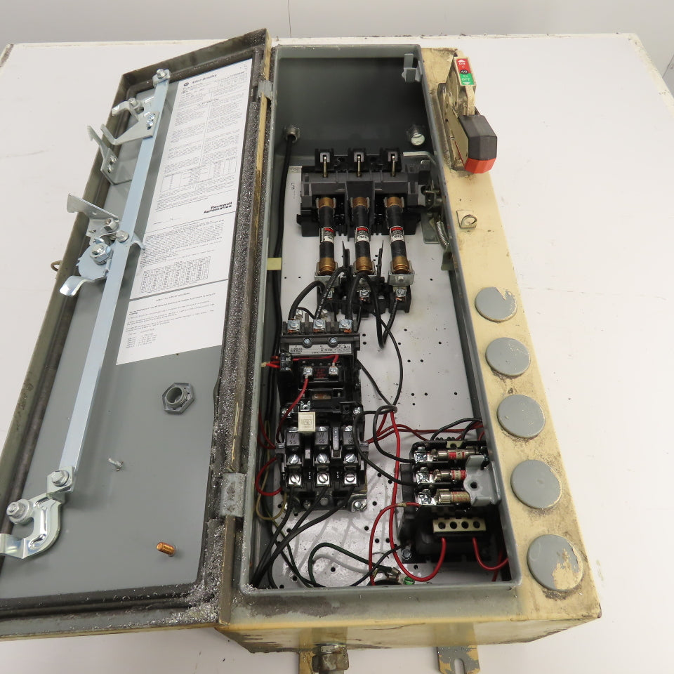 Allen Bradley 512-BJB-6XP-24R Size 1 Combination Motor Starter 10HP 120V Coil