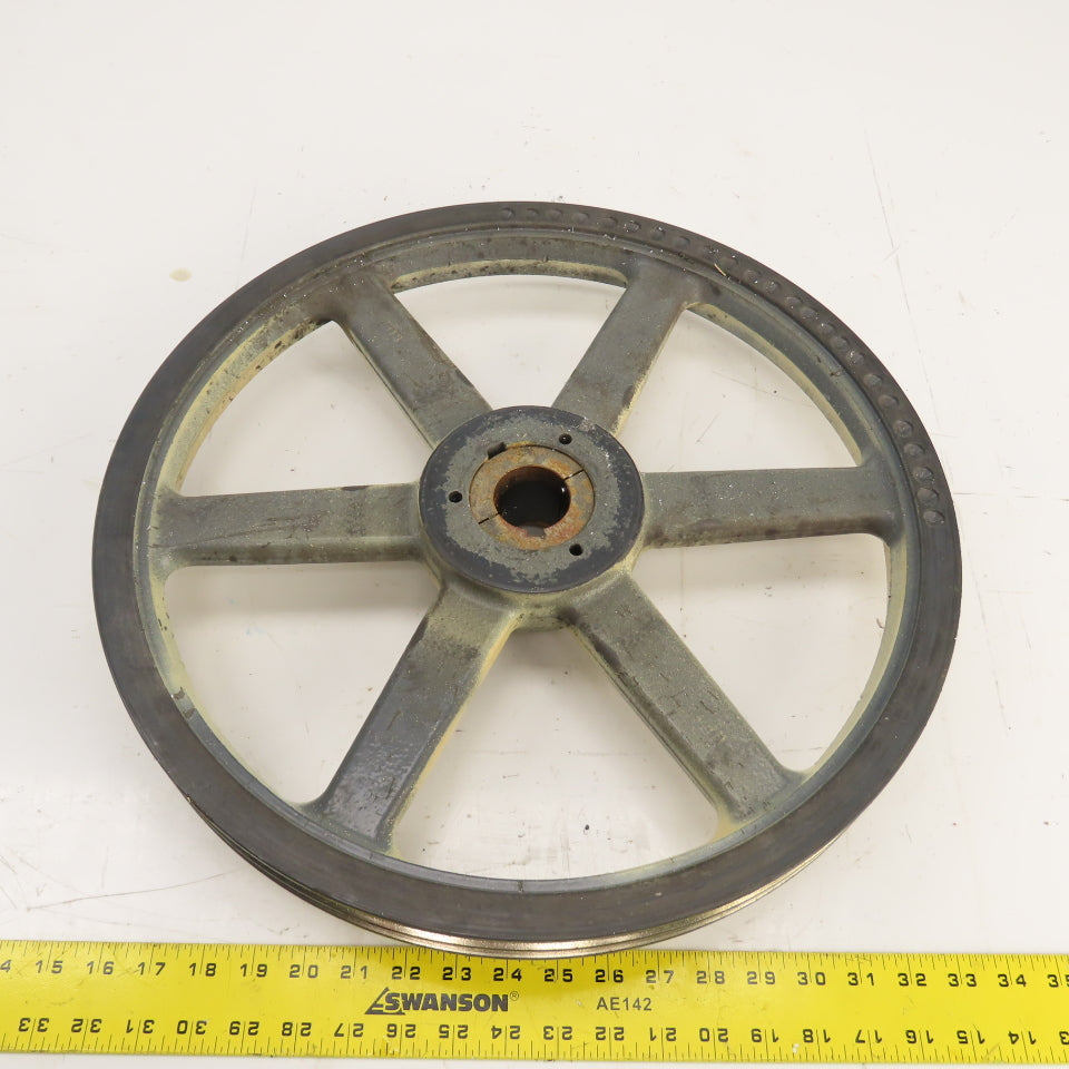 Browning 8H13 18-3/4" OD 2-Sheave Bandsaw Drive Pulley 8V Section Tannewitz G1R