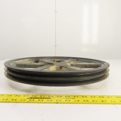 Browning 8H13 18-3/4" OD 2-Sheave Bandsaw Drive Pulley 8V Section Tannewitz G1R