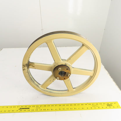 Browning 8H13 18-3/4" OD 2-Sheave Bandsaw Drive Pulley 8V Section Tannewitz G1R