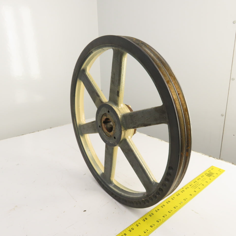 Browning 8H13 18-3/4" OD 2-Sheave Bandsaw Drive Pulley 8V Section Tannewitz G1R
