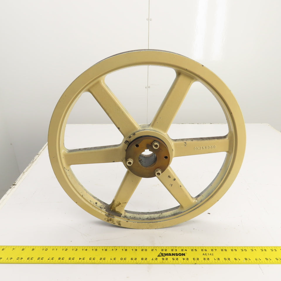 Browning 8H13 18-3/4" OD 2-Sheave Bandsaw Drive Pulley 8V Section Tannewitz G1R