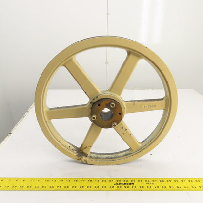 Browning 8H13 18-3/4" OD 2-Sheave Bandsaw Drive Pulley 8V Section Tannewitz G1R