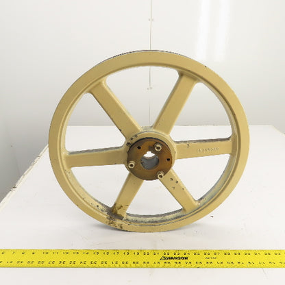 Browning 8H13 18-3/4" OD 2-Sheave Bandsaw Drive Pulley 8V Section Tannewitz G1R