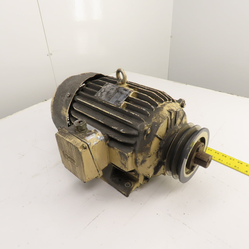 Elektrim Esg 10HP AC Electric Motor 1745RPM 230/460V 3PH 215T Fr (Bad Fan&Cover)