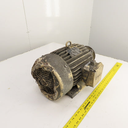 Elektrim Esg 10HP AC Electric Motor 1745RPM 230/460V 3PH 215T Fr (Bad Fan&Cover)