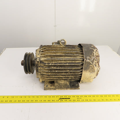 Elektrim Esg 10HP AC Electric Motor 1745RPM 230/460V 3PH 215T Fr (Bad Fan&Cover)