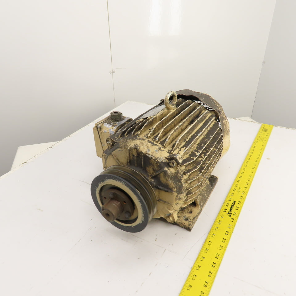 Elektrim Esg 10HP AC Electric Motor 1745RPM 230/460V 3PH 215T Fr (Bad Fan&Cover)