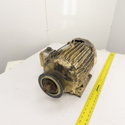 Elektrim Esg 10HP AC Electric Motor 1745RPM 230/460V 3PH 215T Fr (Bad Fan&Cover)