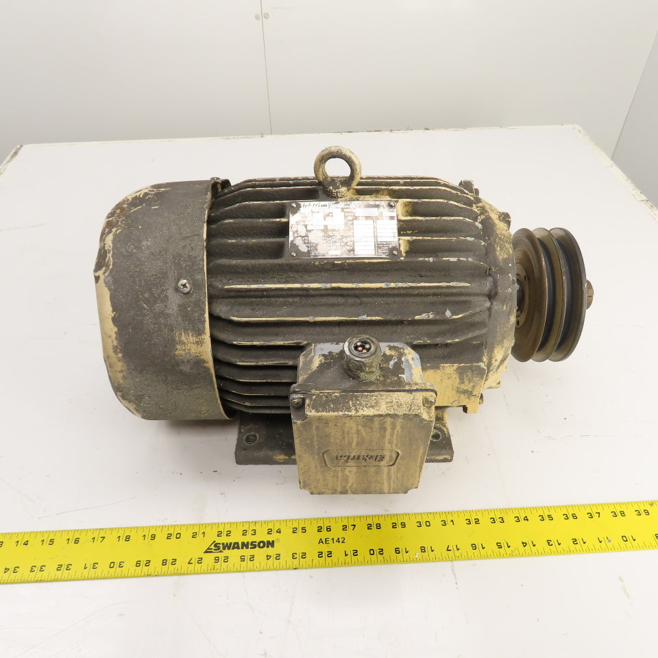 Elektrim Esg 10HP AC Electric Motor 1745RPM 230/460V 3PH 215T Fr (Bad Fan&Cover)