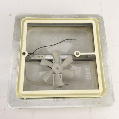 12V DC RV Camper Bathroom Vent Fan / Sky Light 13-1/2" x 13-1/2"