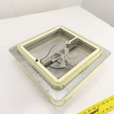 12V DC RV Camper Bathroom Vent Fan / Sky Light 13-1/2" x 13-1/2"