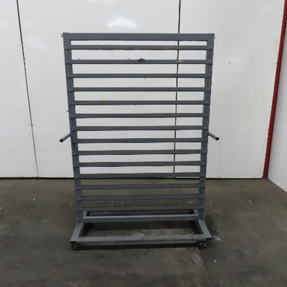 44" W x 65" H Standard Mobile Stackable Plastic Bin Organizer Steel Rack