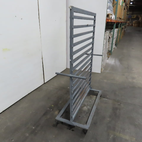 44" W x 65" H Standard Mobile Stackable Plastic Bin Organizer Steel Rack