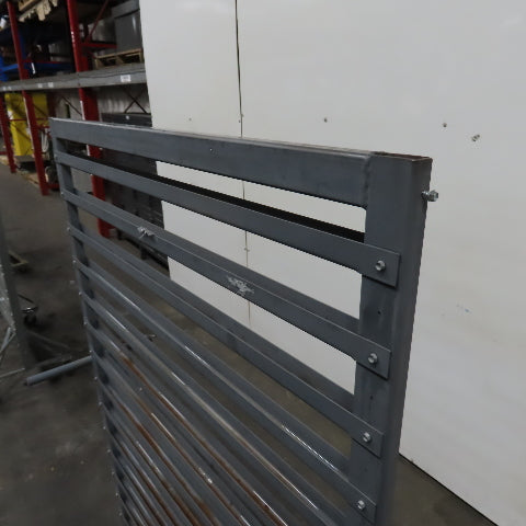 44" W x 65" H Standard Mobile Stackable Plastic Bin Organizer Steel Rack