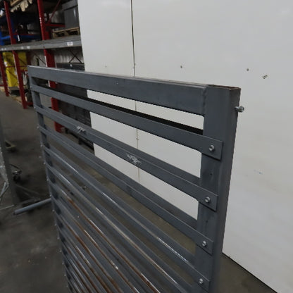 44" W x 65" H Standard Mobile Stackable Plastic Bin Organizer Steel Rack