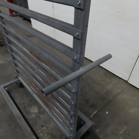 44" W x 65" H Standard Mobile Stackable Plastic Bin Organizer Steel Rack