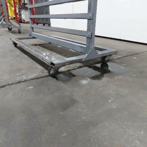 44" W x 65" H Standard Mobile Stackable Plastic Bin Organizer Steel Rack