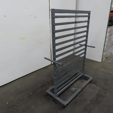 44" W x 65" H Standard Mobile Stackable Plastic Bin Organizer Steel Rack