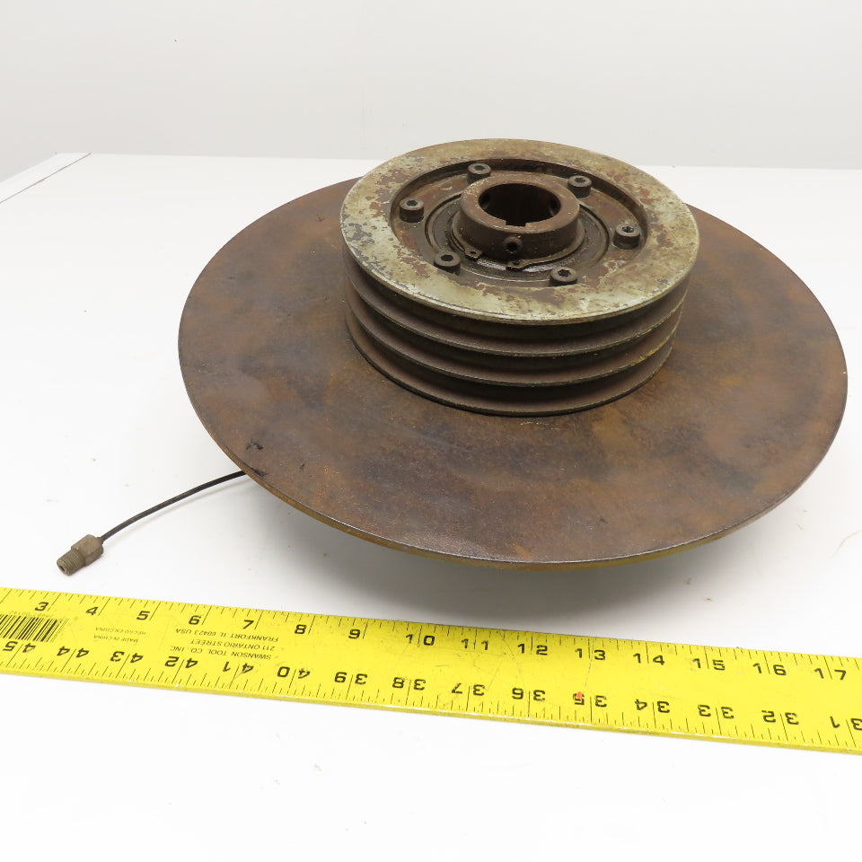 Horton Pneumatic Clutch Brake Assembly 5V 3 Belt Pulley 1-5/8" Bore