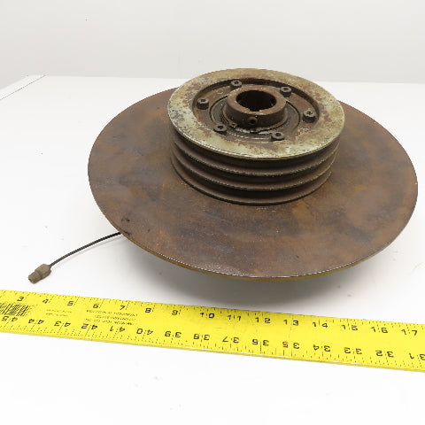 Horton Pneumatic Clutch Brake Assembly 5V 3 Belt Pulley 1-5/8" Bore