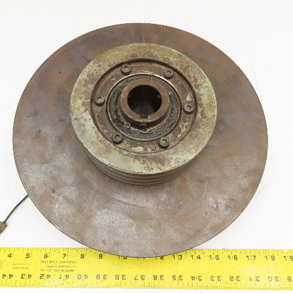 Horton Pneumatic Clutch Brake Assembly 5V 3 Belt Pulley 1-5/8" Bore
