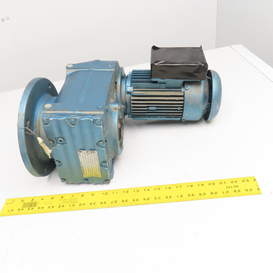 Sew FAF67DT80N4C 90.59:1 Ratio 1Hp 230/460V 3Ph 19RPM Gear Motor