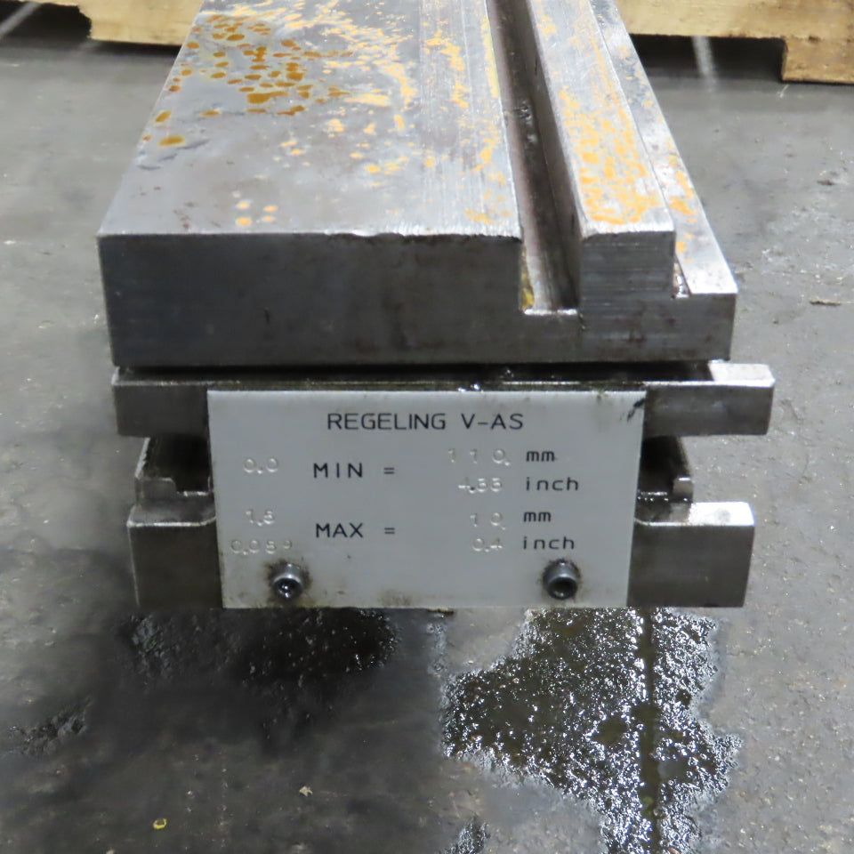 Strippit LVD PPEB 120 Ton Press Brake Lower Die Holder Table Bed Regeling V-AS