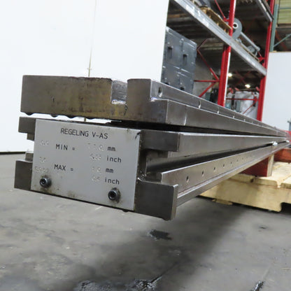 Strippit LVD PPEB 120 Ton Press Brake Lower Die Holder Table Bed Regeling V-AS