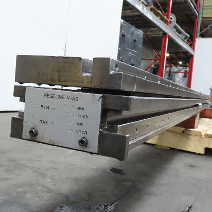 Strippit LVD PPEB 120 Ton Press Brake Lower Die Holder Table Bed Regeling V-AS
