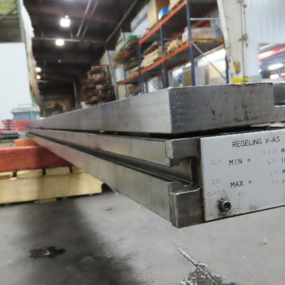 Strippit LVD PPEB 120 Ton Press Brake Lower Die Holder Table Bed Regeling V-AS