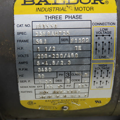 Gusher E-285-J-A 1-1/2Hp 3450RPM 3Ph Close Coupled Centrifugal Pump 208-230/460V