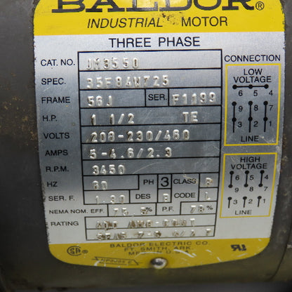 Gusher E-285-J-A 1-1/2Hp 3450RPM 3Ph Close Coupled Centrifugal Pump 208-230/460V