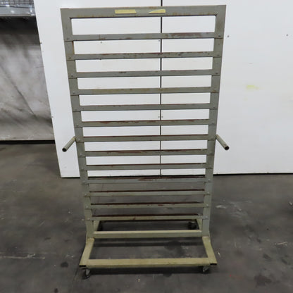36" W x 65" H Standard Mobile Stackable Plastic Bin Organizer Steel Rack
