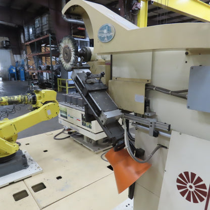2017 Dan Technology Dual Station Robotic Polishing Cell Fanuc M-710iC/50