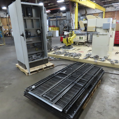 2017 Dan Technology Dual Station Robotic Polishing Cell Fanuc M-710iC/50
