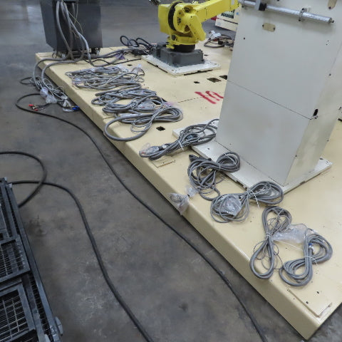 2017 Dan Technology Dual Station Robotic Polishing Cell Fanuc M-710iC/50
