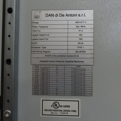 2017 Dan Technology Dual Station Robotic Polishing Cell Fanuc M-710iC/50