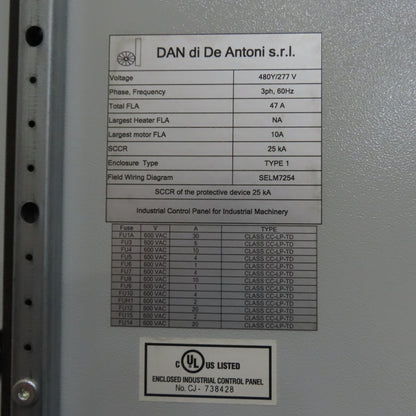 2017 Dan Technology Dual Station Robotic Polishing Cell Fanuc M-710iC/50