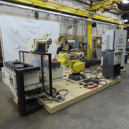 2017 Dan Technology Dual Station Robotic Polishing Cell Fanuc M-710iC/50