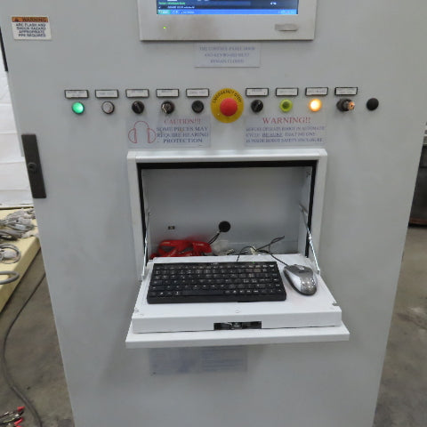 2017 Dan Technology Dual Station Robotic Polishing Cell Fanuc M-710iC/50